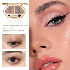 Hxssll Glitter Eyeshadow Lavender Silver adds crystal sparkle.