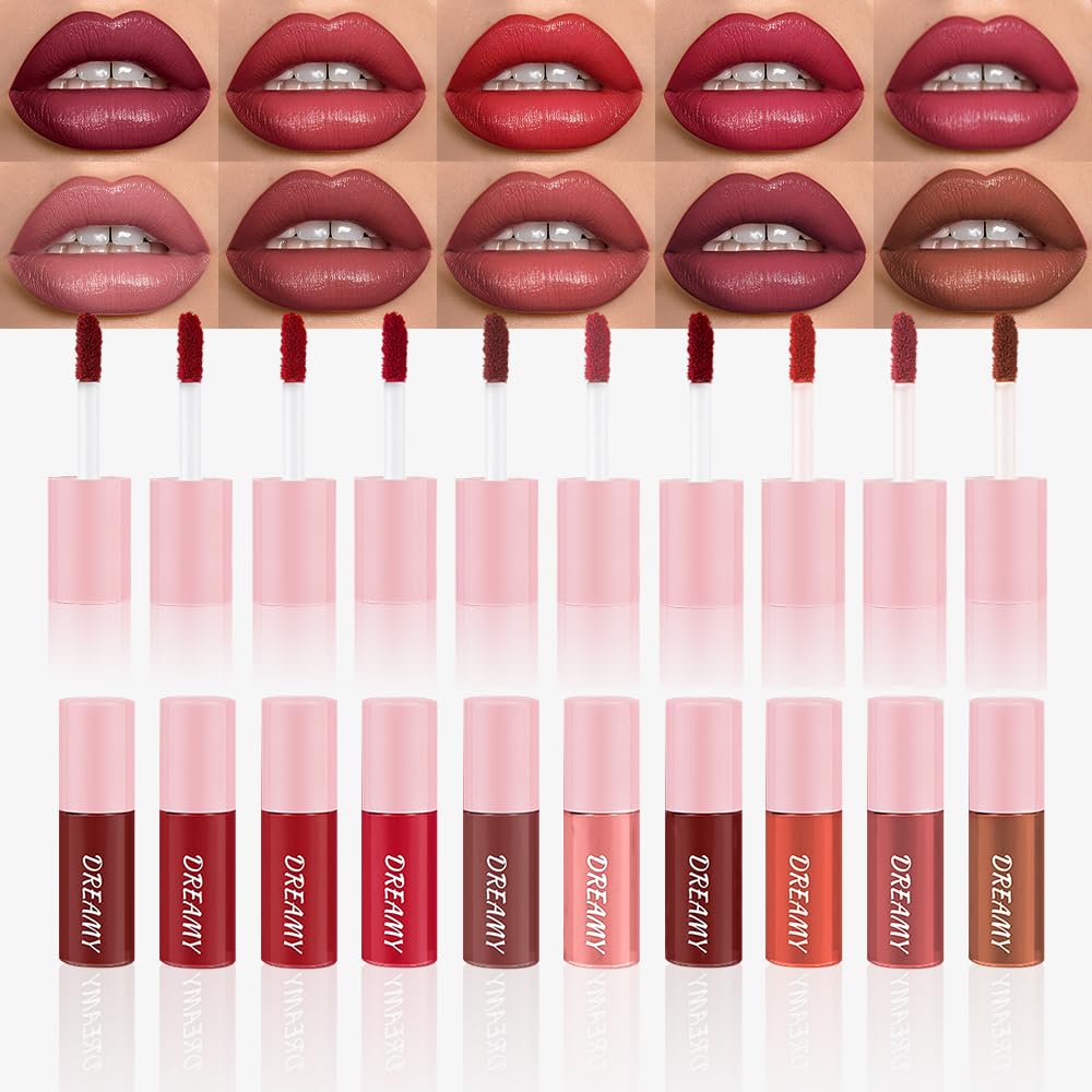 Hxssll Matte Lip Stain Deep Burgundy swatch for bold, long-wear color