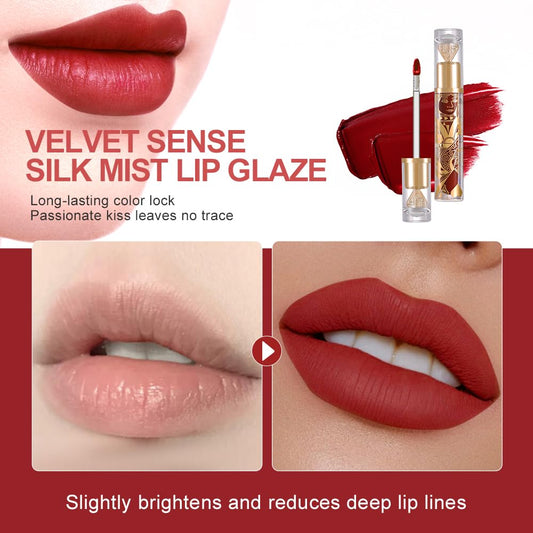 Texture swirl of Hxssll Lip Stain illustrating misty velvet finish