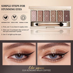 Hxssll Neutral Nude Brown creamy shimmers add luminous highlights.
