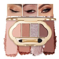 Hxssll neutral nude palette shows soft peach matte for natural day looks.