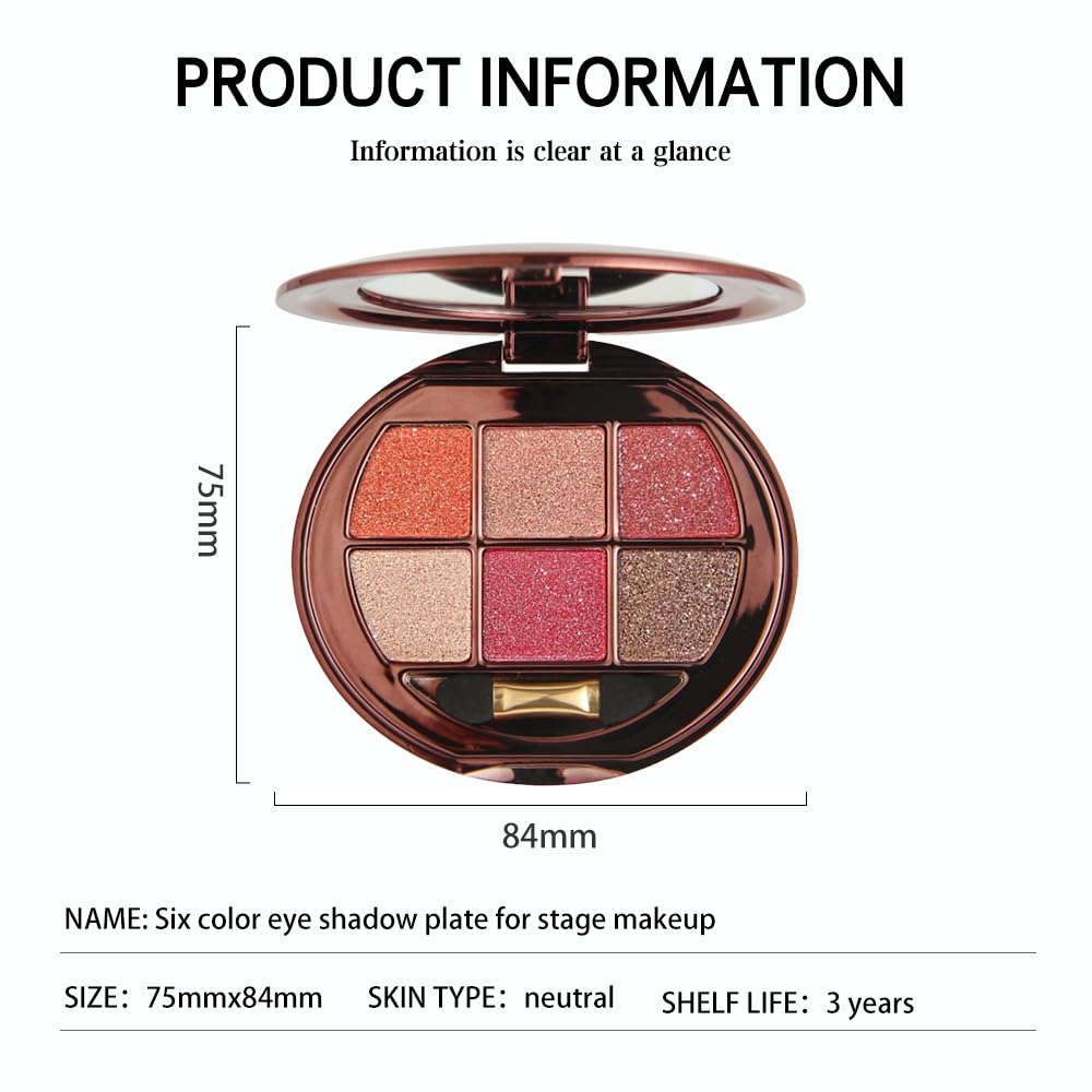 Hxssll Shimmer Glitter Mini Eyeshadow Palette easy blend buildable textures