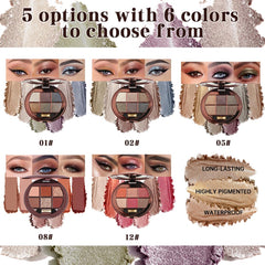 Hxssll Shimmer Glitter Mini Eyeshadow Palette rose pink glitter adds bold sparkle