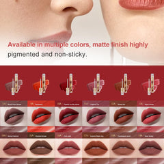 Hxssll transfer-resistant lip color minimizes transfer after full set.