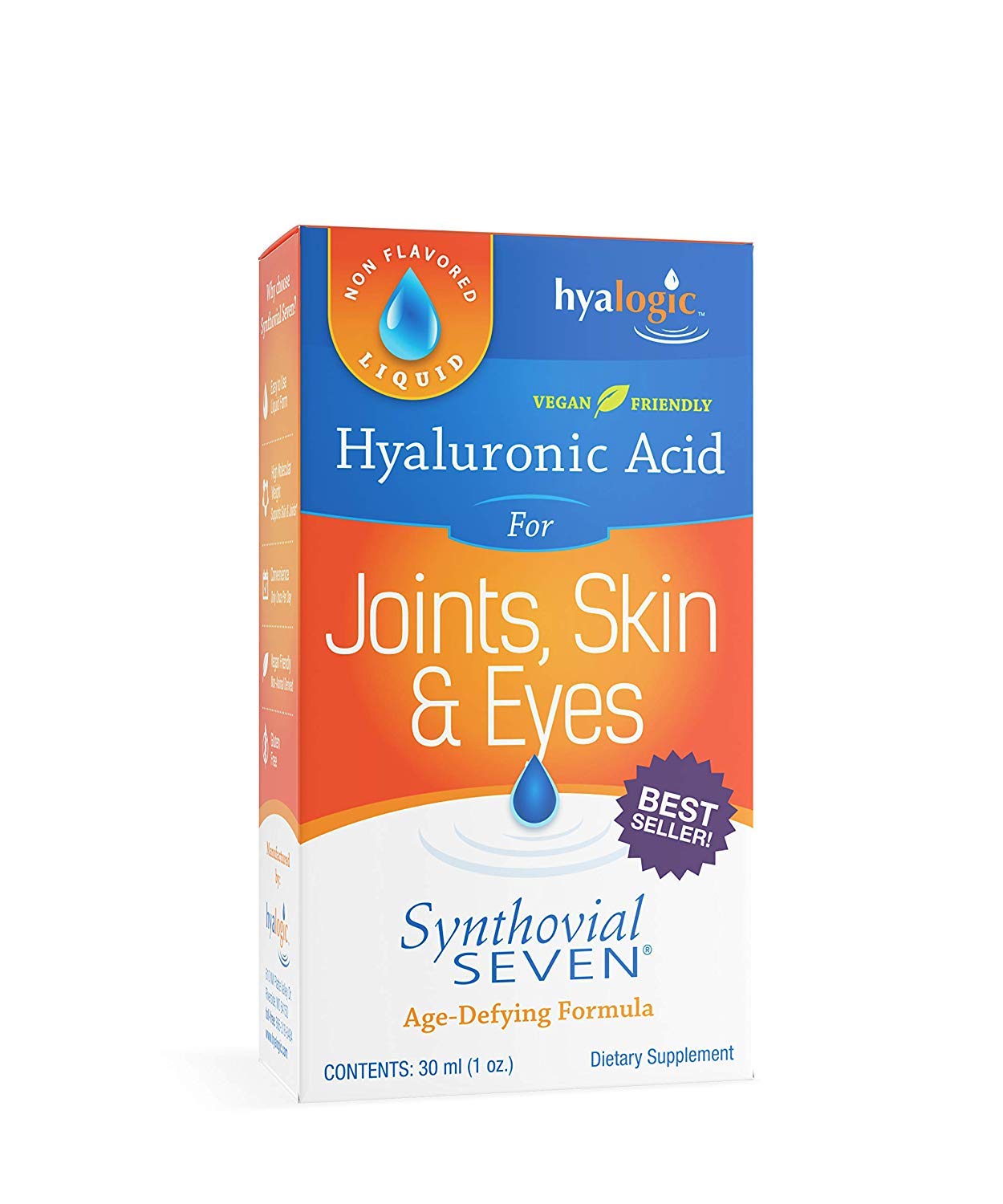Close-up of Hyalogic Synthovial Seven bottle
