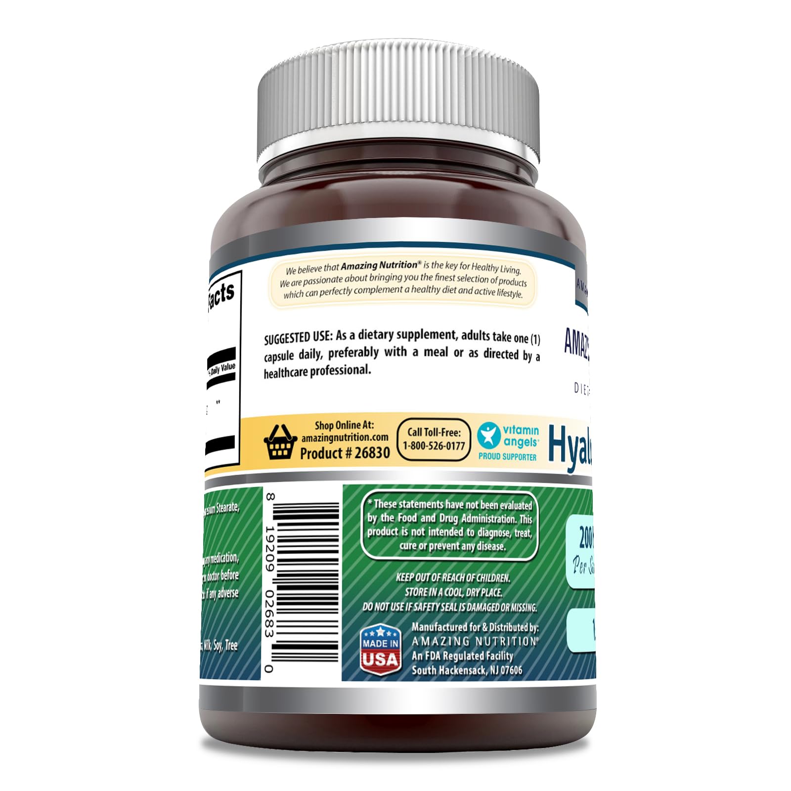 Close-up of Hyaluronic Acid capsules
