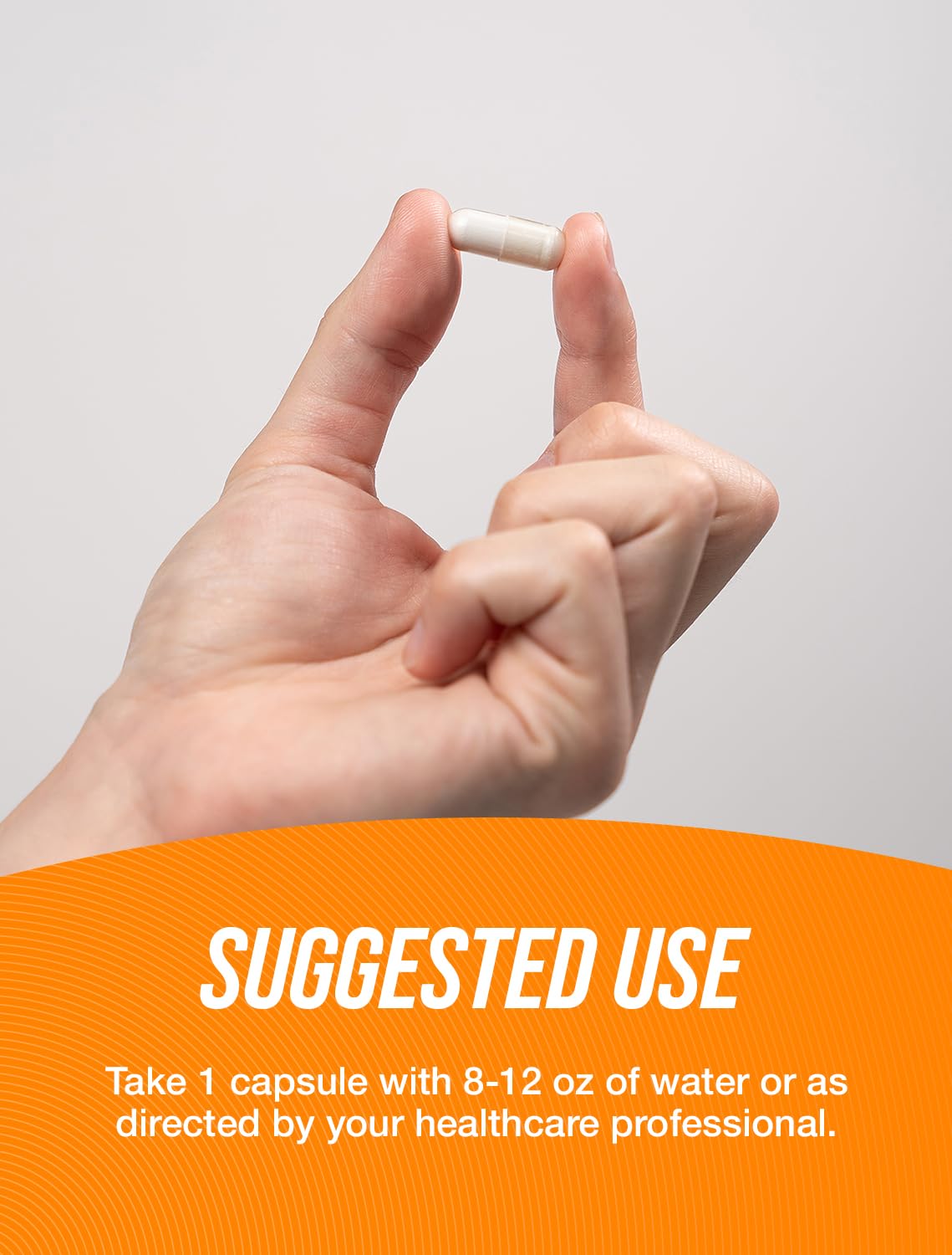 Gluten-free Hyaluronic Acid supplement bottle on white background