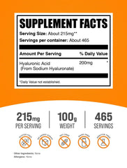 Hyaluronic Acid Powder packaging - 100 g (3.5 oz)
