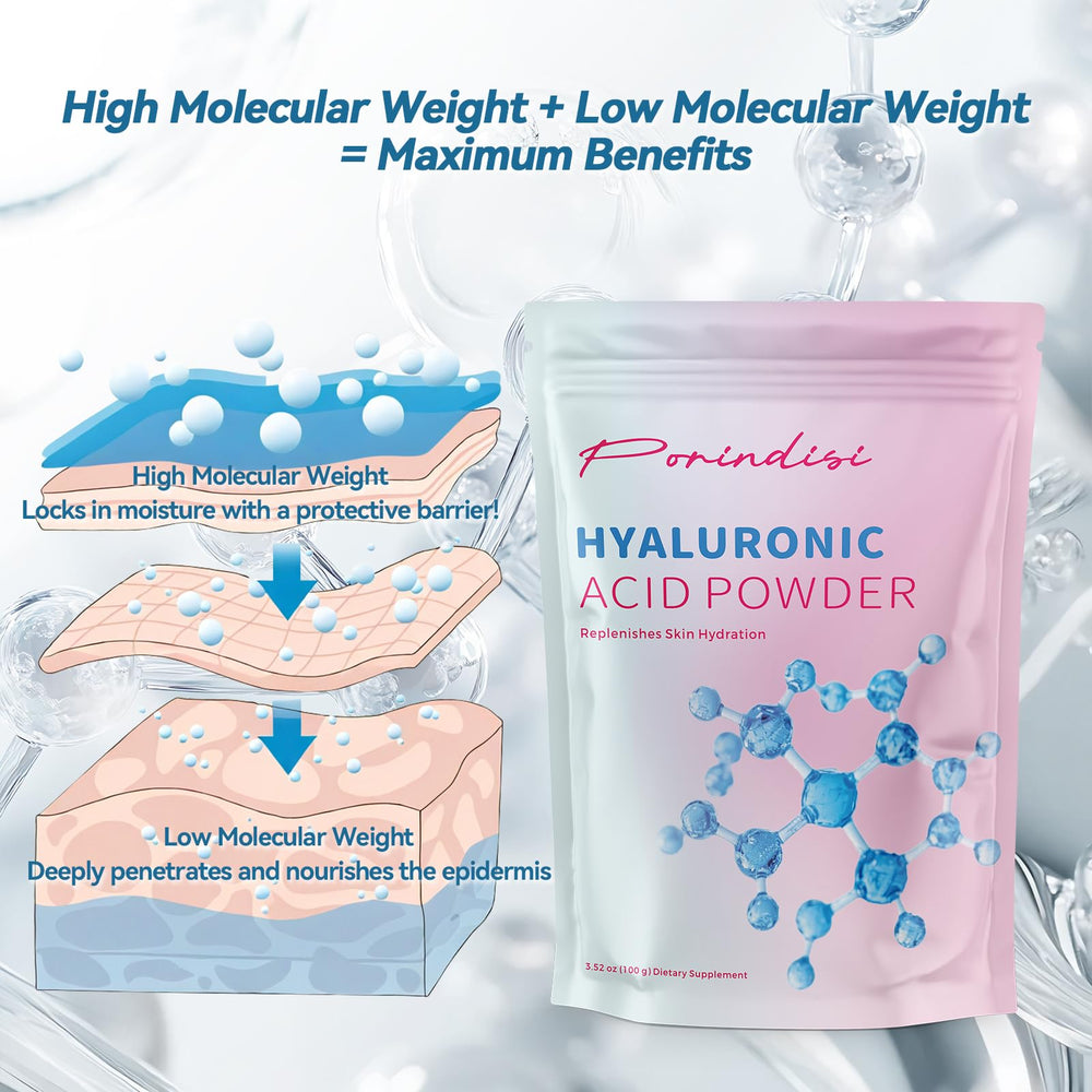 Hyaluronic acid serum powder usage