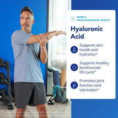 Graphic illustrating skin hydration and joint health