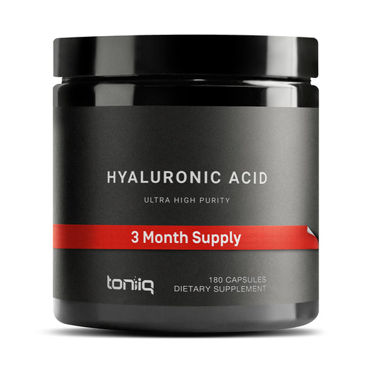 Bottle of Hyaluronic Acid Supplements