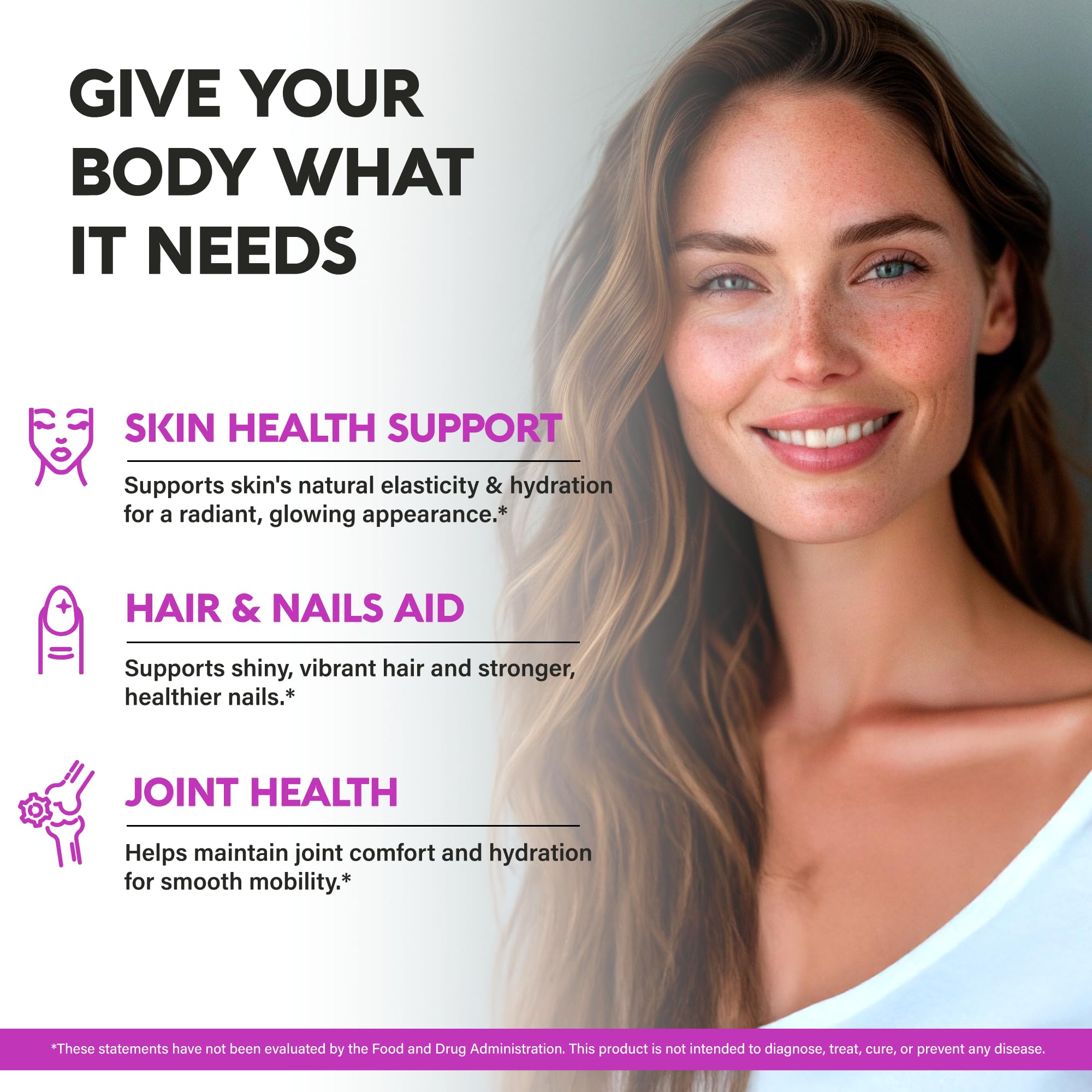 Hyaluronic acid with vitamins C and E illustration