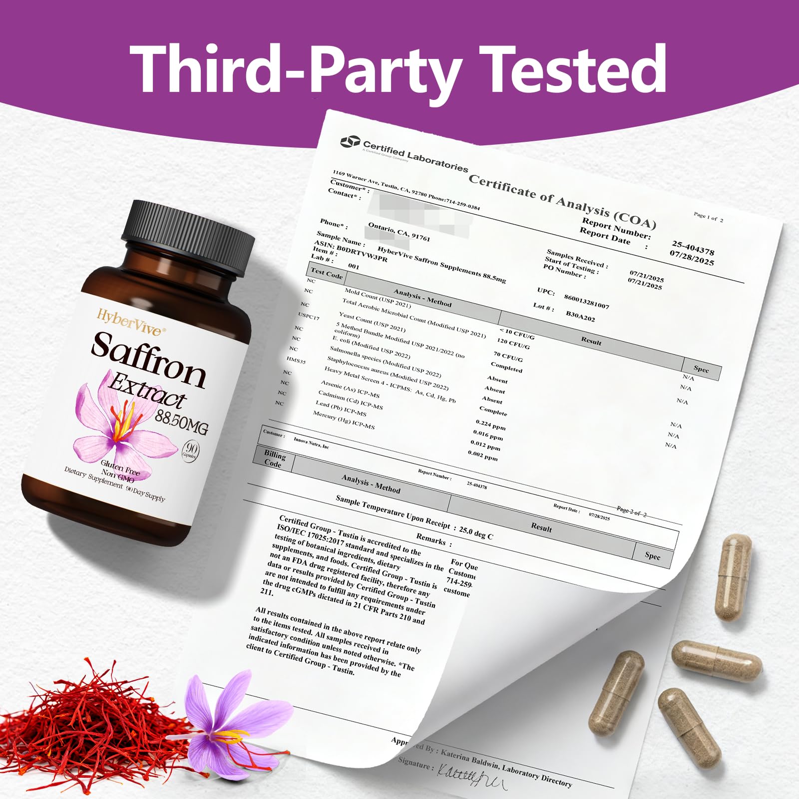 Mood energy focus concept artwork for saffron supplement