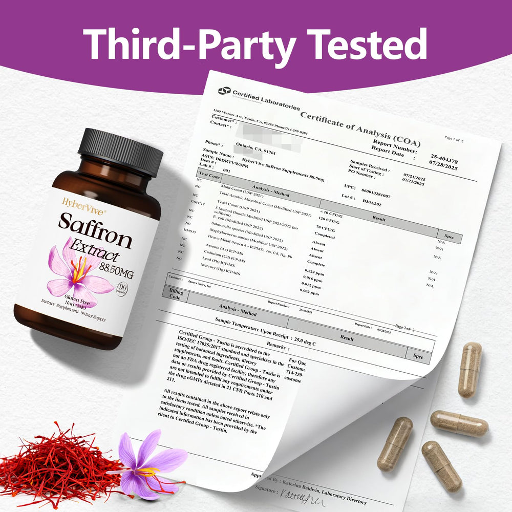 Mood energy focus concept artwork for saffron supplement