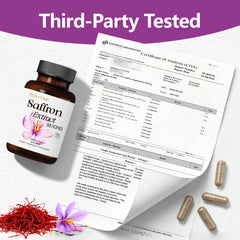 Mood energy focus concept artwork for saffron supplement