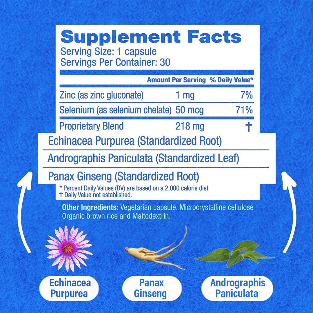 30 vegetarian capsules per bottle