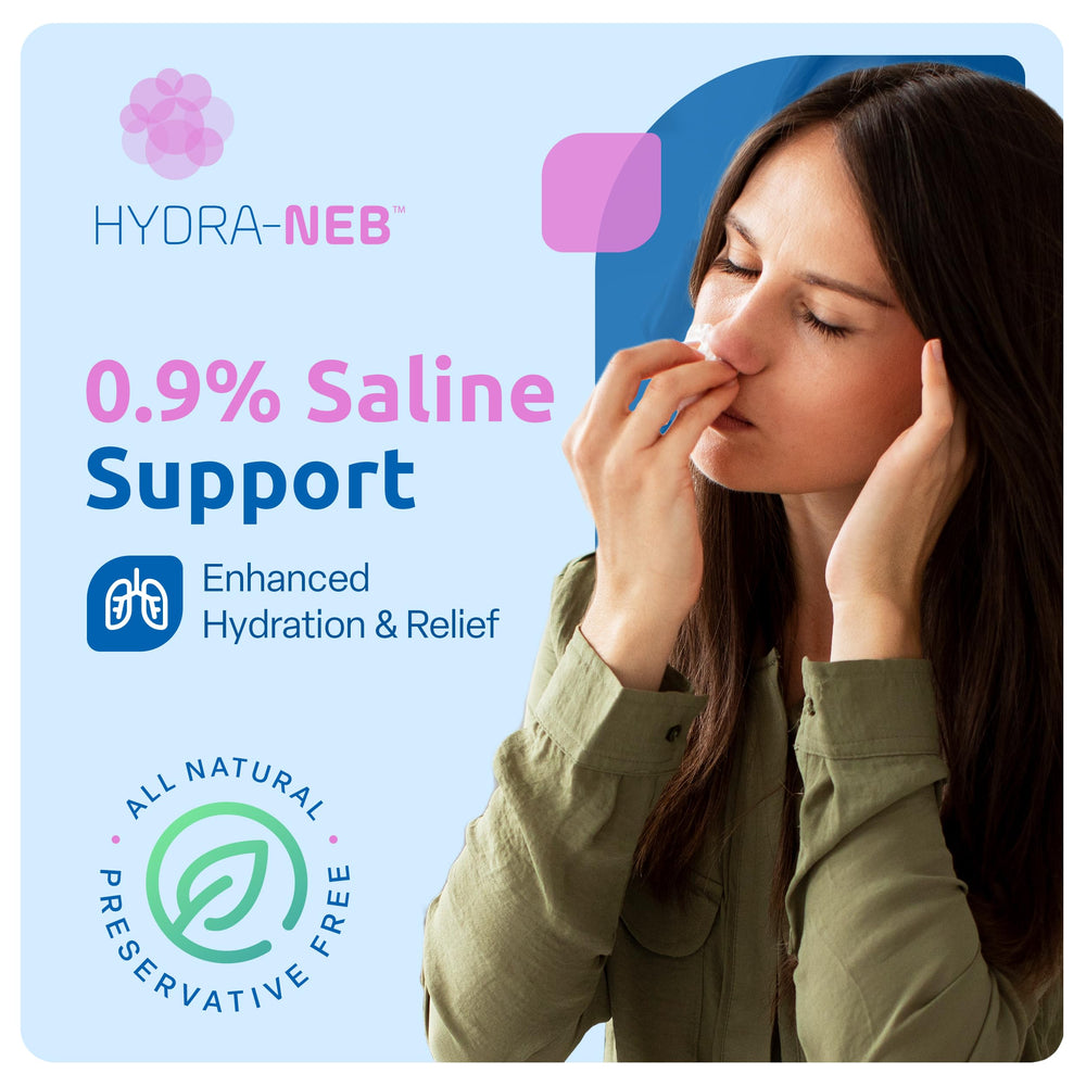 Hydra-Neb 2.5ml ampoules ready to use for hygienic rinses.