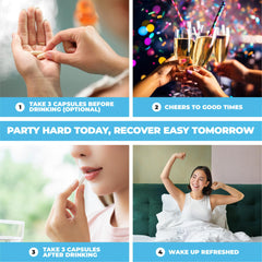 Hydralit After Drinking Aid capsules closeup for on-the-go support