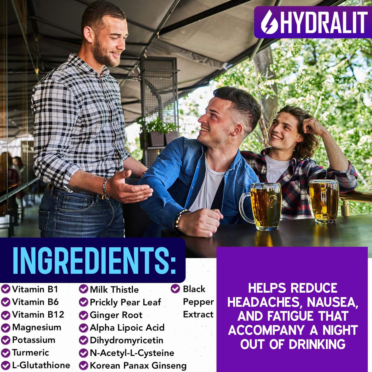 Easy peel-and-stick application step for Hydralit patches in use.