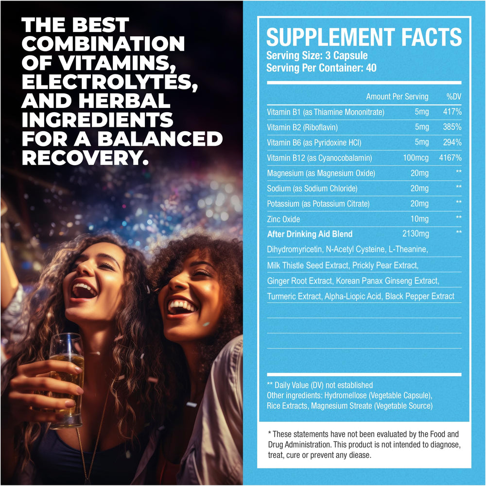 Hydralit ingredients display with milk-thistle and DHM, suggesting weekend recovery
