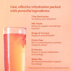 Blood orange ginger flavor label