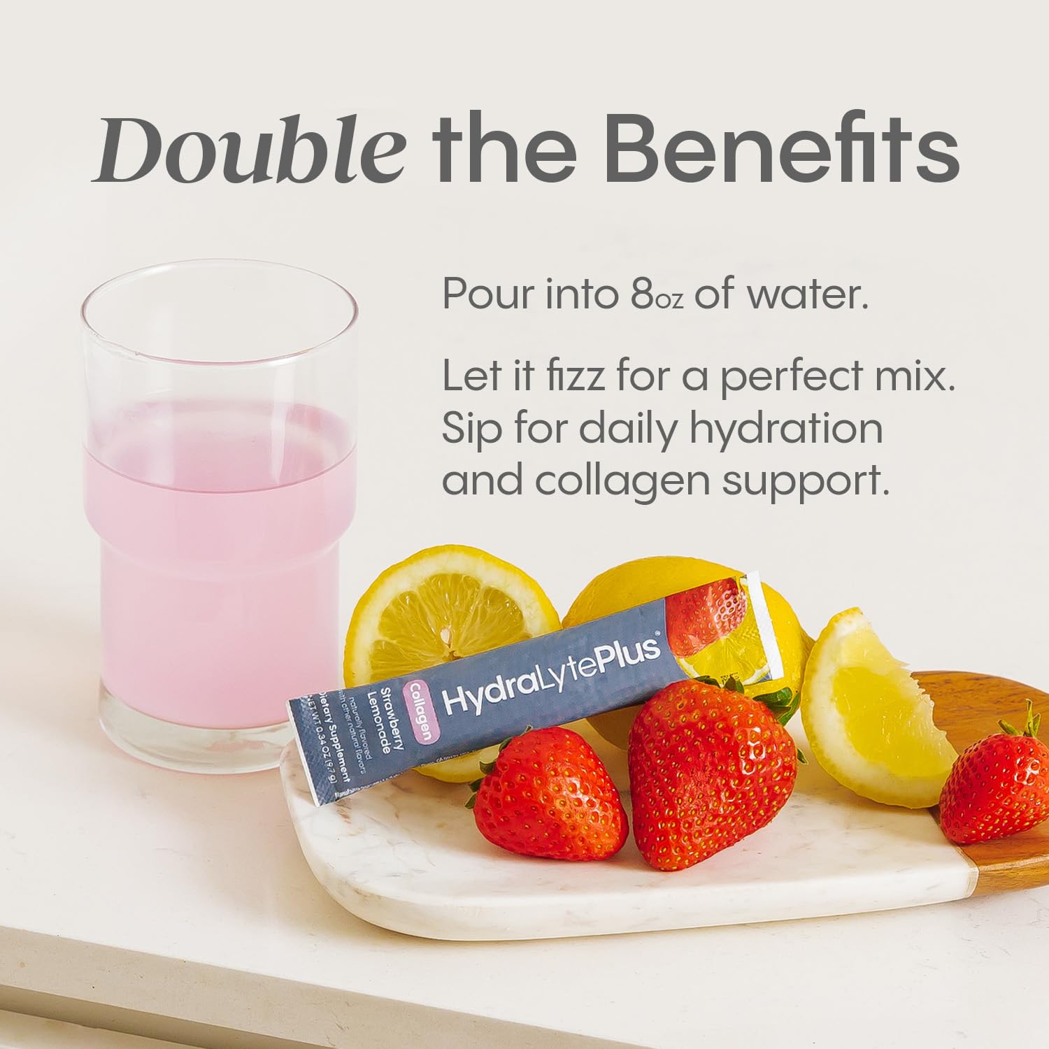 Dissolving hydration packets for daily use and travel