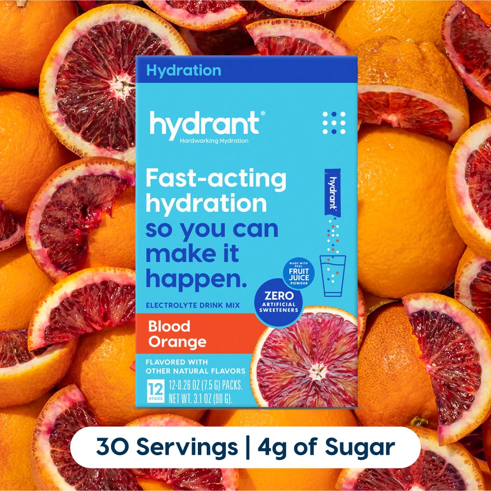 Rehydration powder dissolving in glass of water