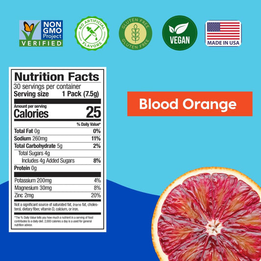 12 Hydrant electrolyte packets Blood Orange flavor
