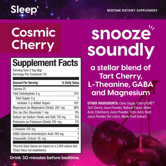 Front view of Hydrant Sleep Powder packaging in Cosmic Cherry
