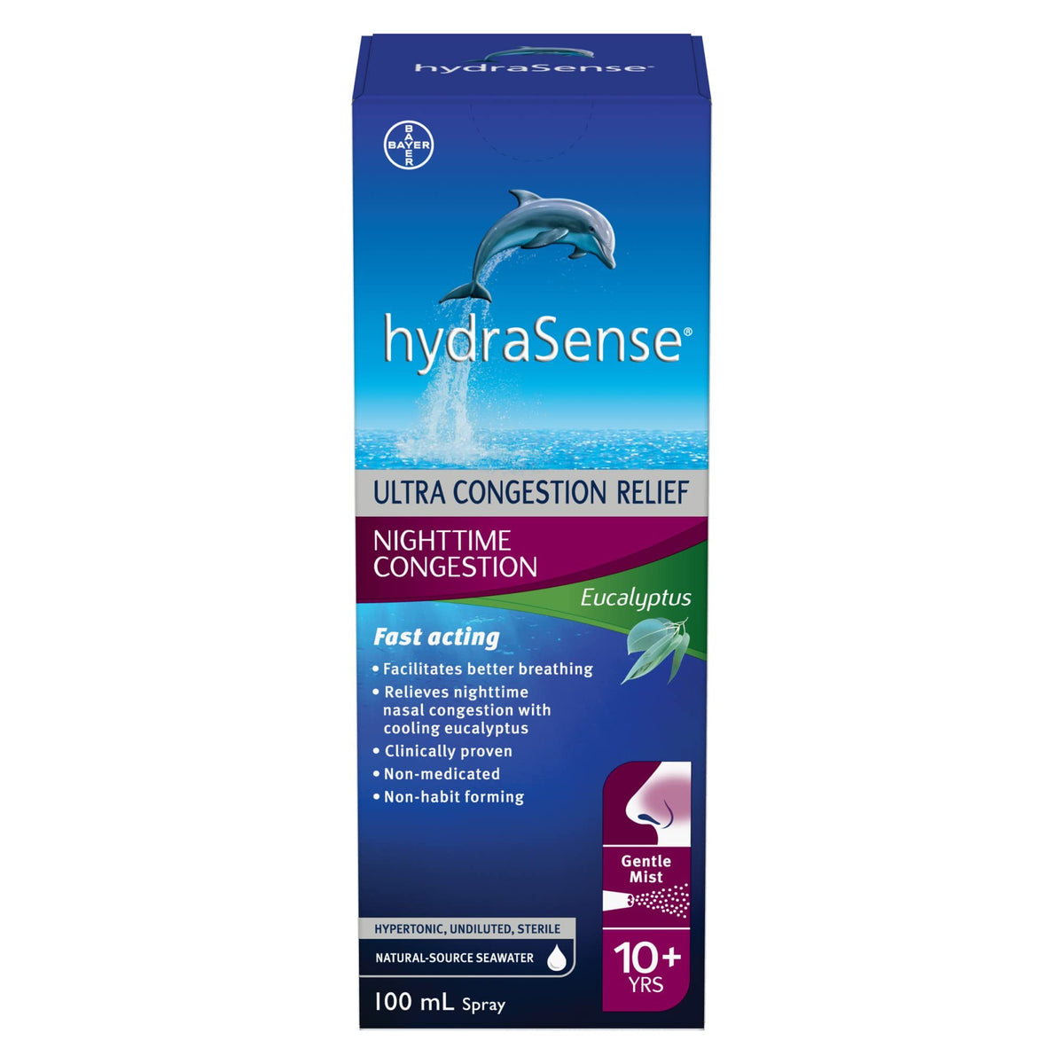 Hydrasense Eucalyptus 100ml bottle front view