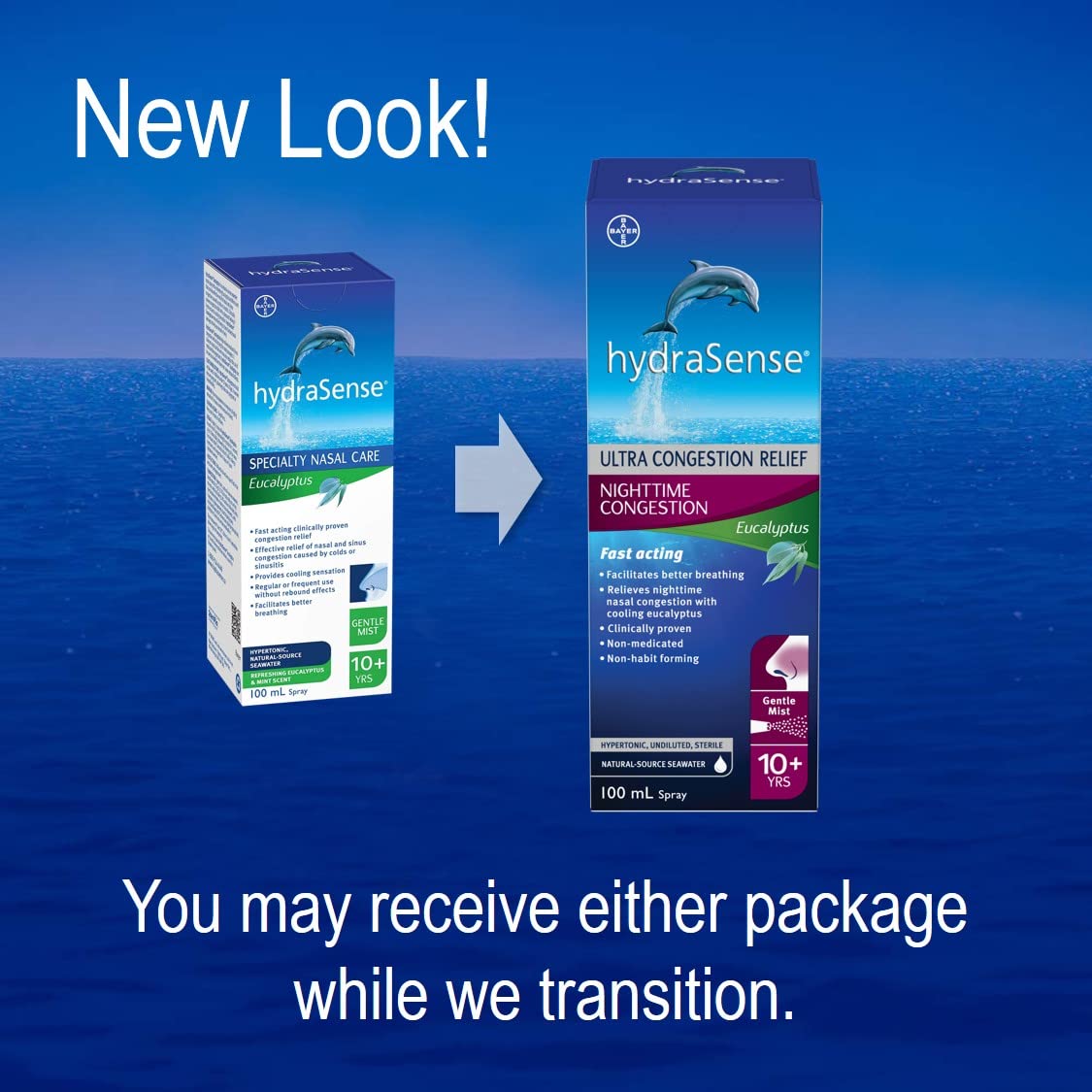 Hydrasense Eucalyptus 100ml packaging box