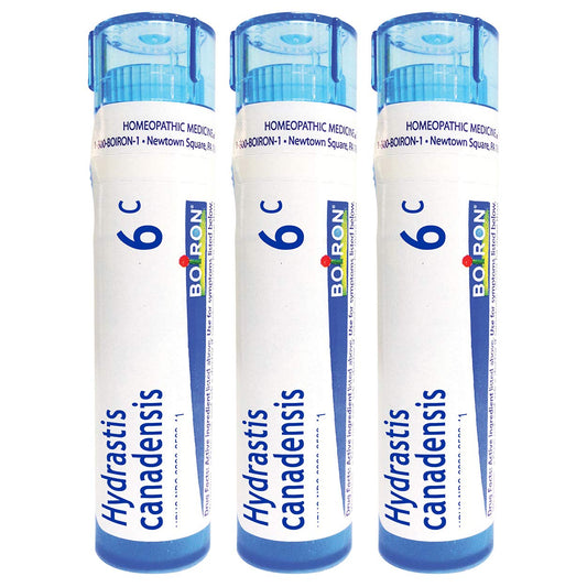 Boiron Hydrastis Canadensis 6C postnasal drip 3-pack packaging