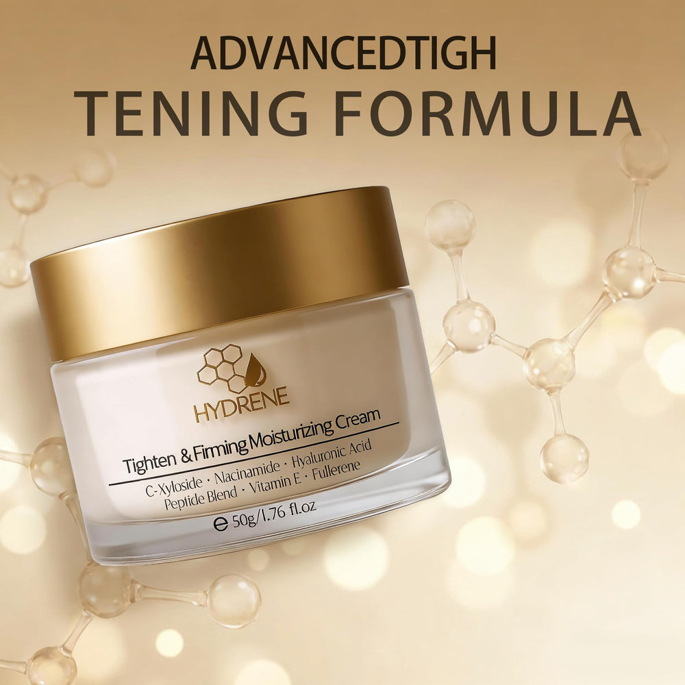 HYDRÈNE night routine glow shown by smooth, even-toned morning complexion.