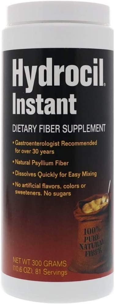 Measuring scoop with Hydrocil Instant dietary fiber bottle