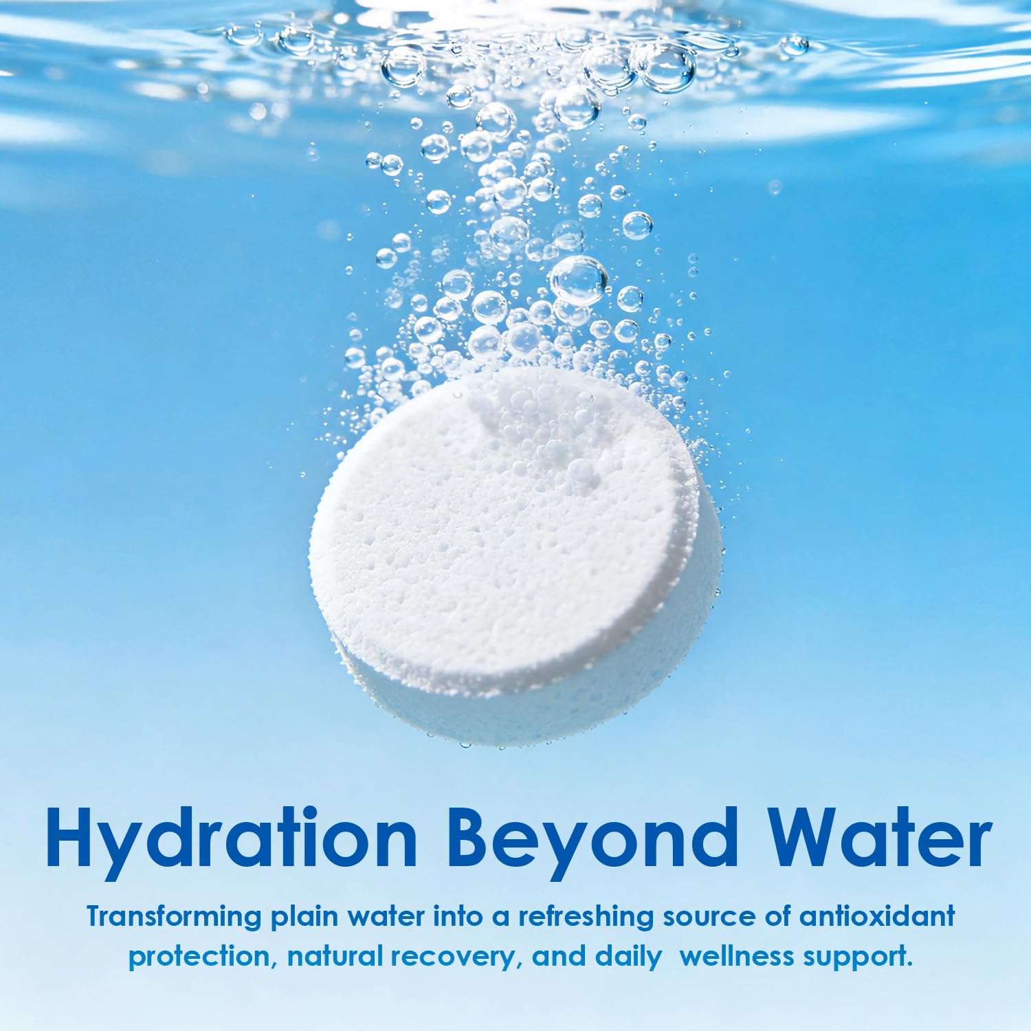 Drop a tablet into water and drink after dissolution