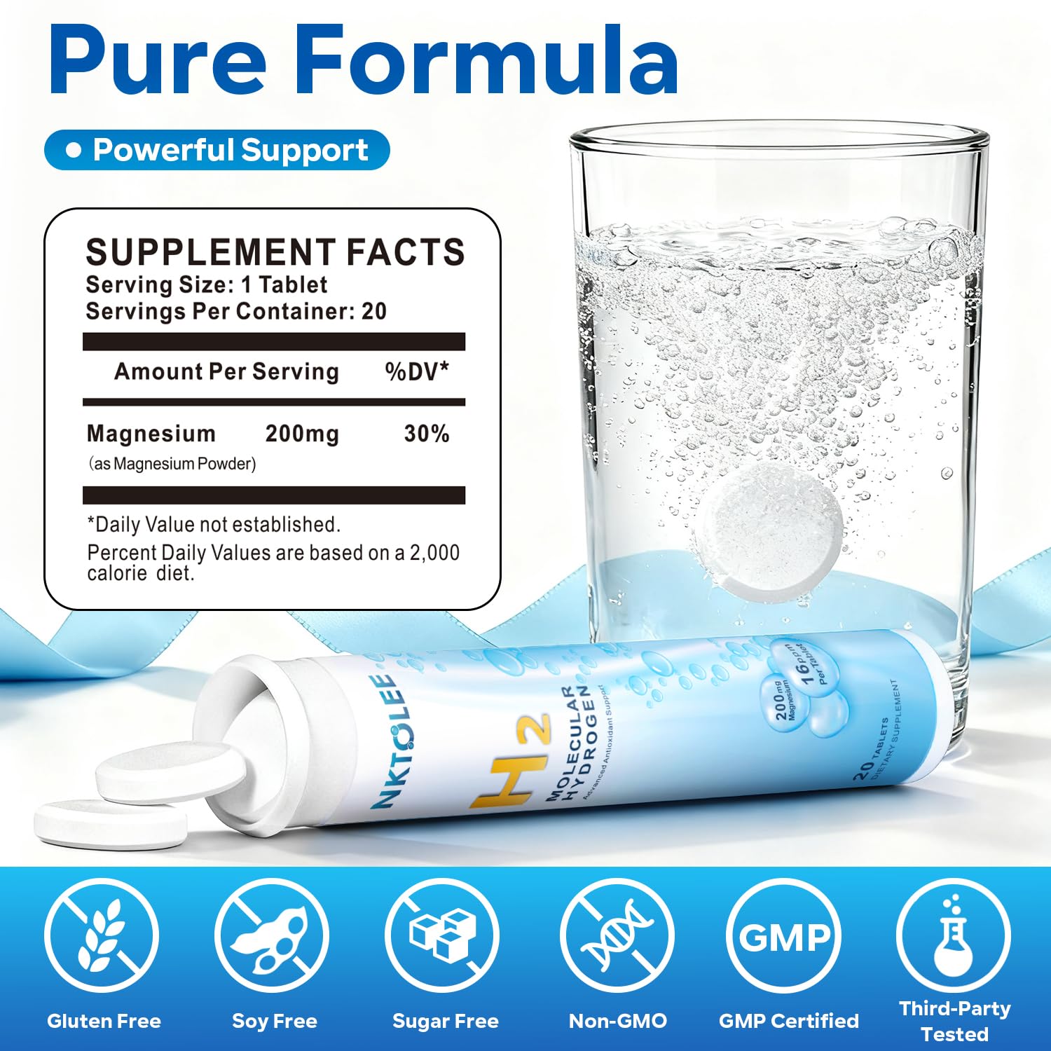 Pure formula with no flavor or fillers