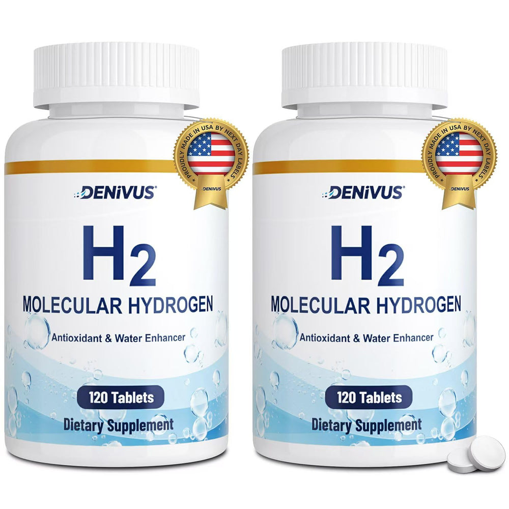 Bottle of hydrogen water tablets with magnesium