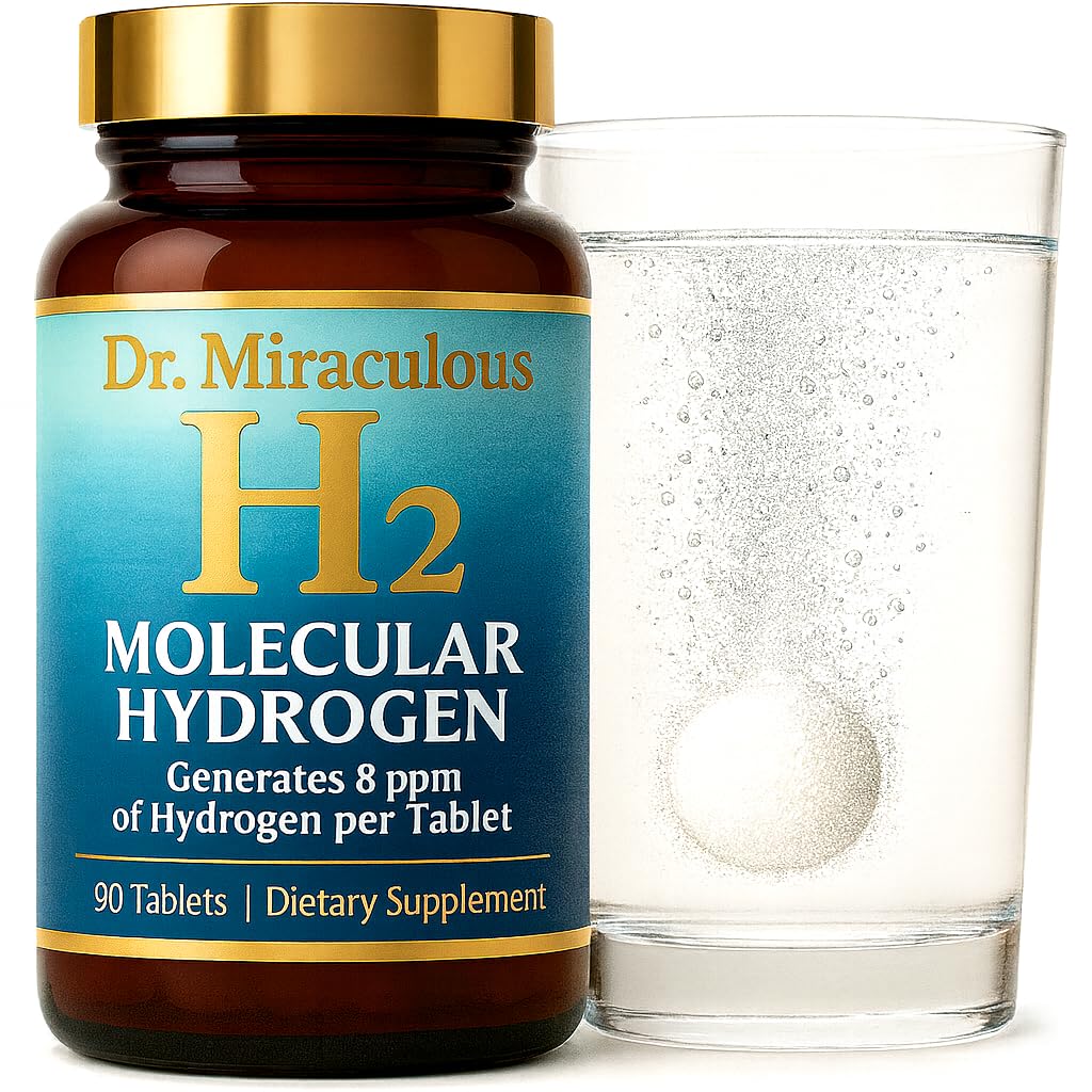 Hydrogen Water Tablets bottle label close-up