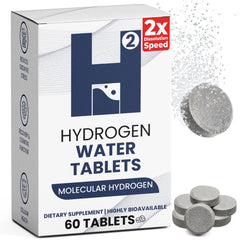 60-count hydrogen water tablets package
