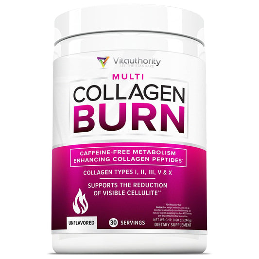 Bottle of hydrolyzed collagen powder for weight loss unflavored with 30 servings