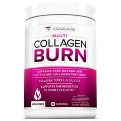 Bottle of hydrolyzed collagen powder for weight loss unflavored with 30 servings