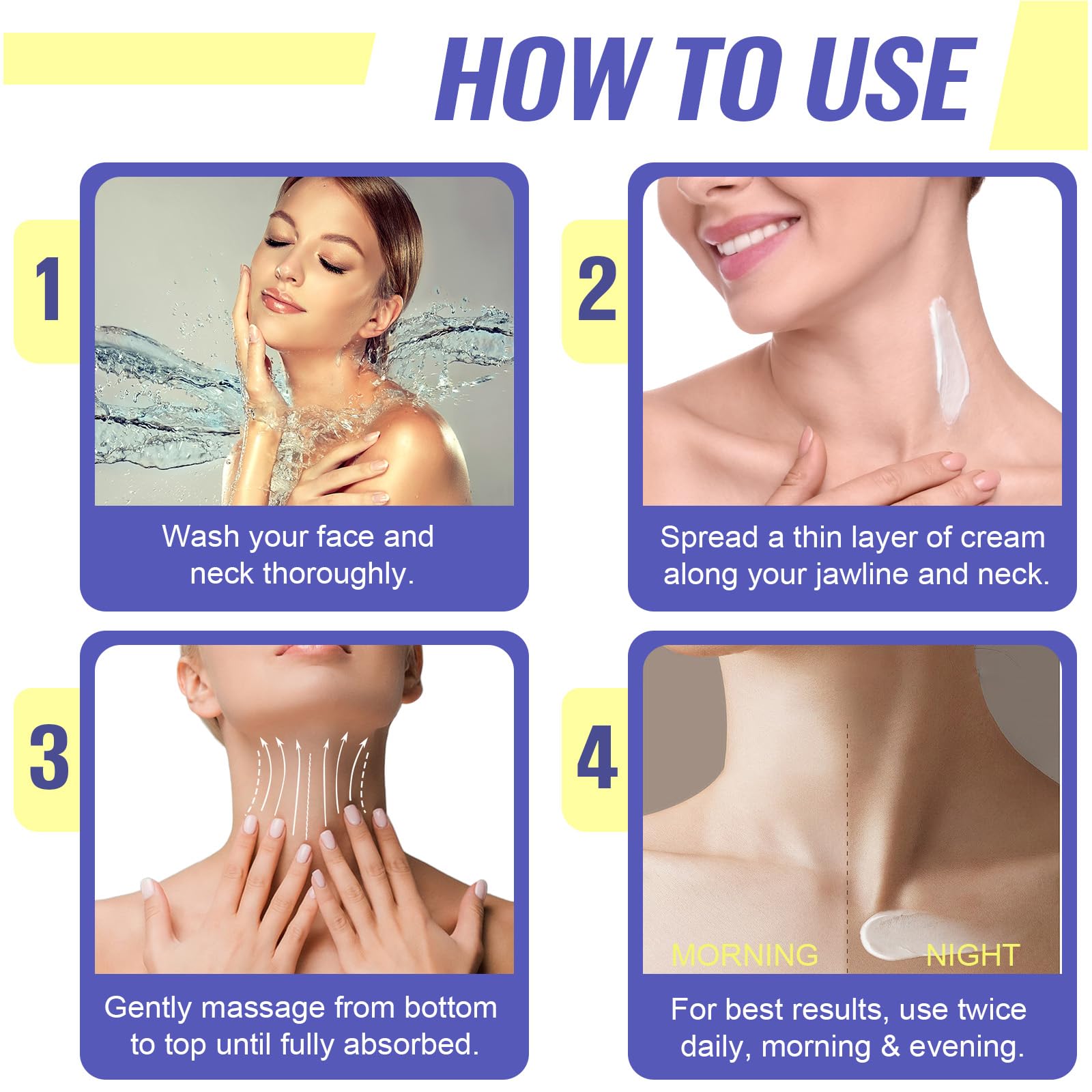 Hydrolyzed Hyaluronic Acid ingredient in Neck Firming Cream for deep hydration.