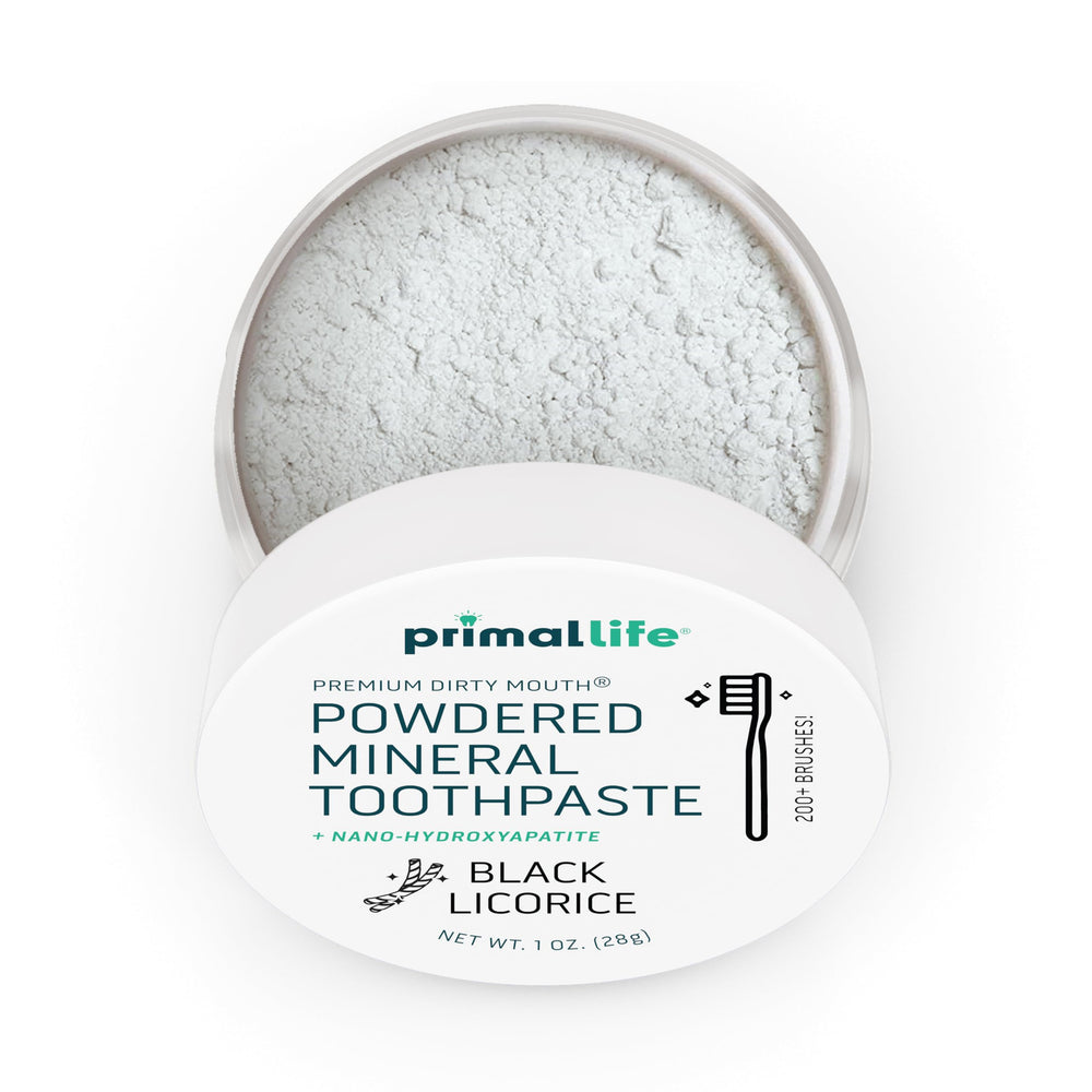 Hydroxyapatite (HAp) to support tooth enamel.