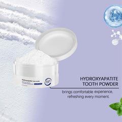 Whitening with microcrystalline hydroxyapatite powder for teeth
