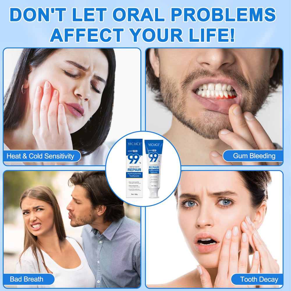 Gum health concept with toothpaste