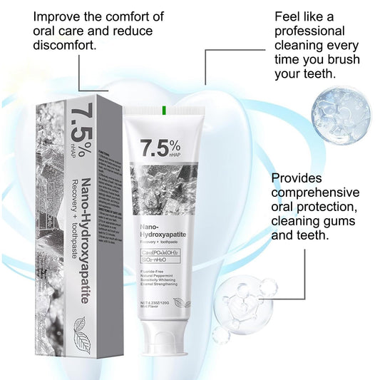 Side view of toothpaste tube