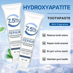 Close-up of toothpaste paste showing enamel protection