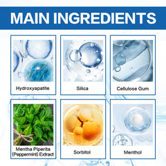 Daily use hydroxyapatite toothpaste for cavity protection