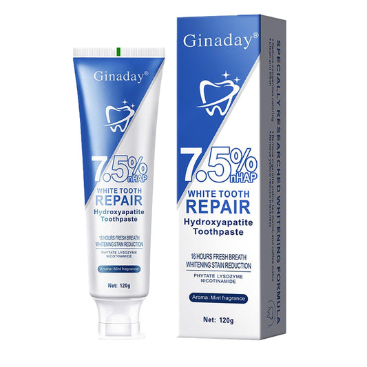 7.5% hydroxyapatite toothpaste for enamel protection