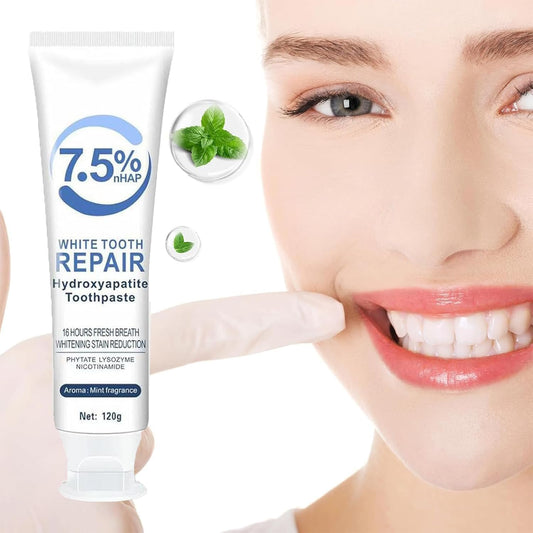 Pack shot of Hydroxyapatite toothpaste 7.5% 2pc